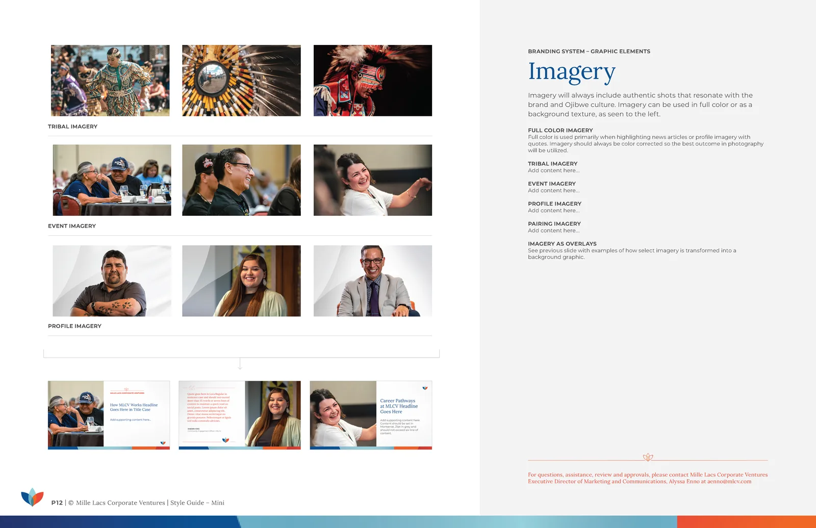 MLCV brand guidelines — the photography and imagery system.