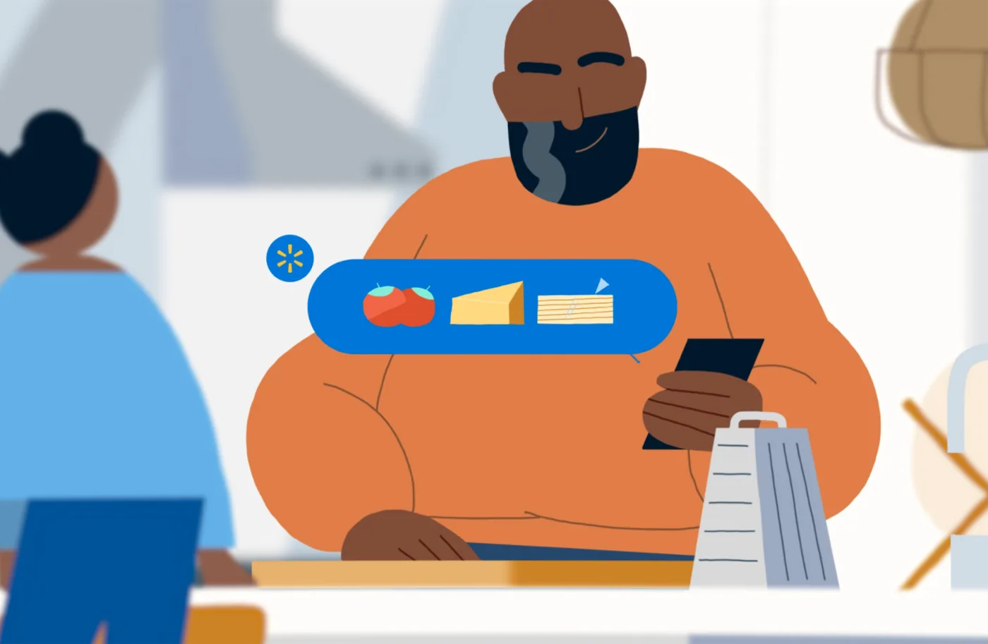 Editorial visual on Walmart building conversational commerce.