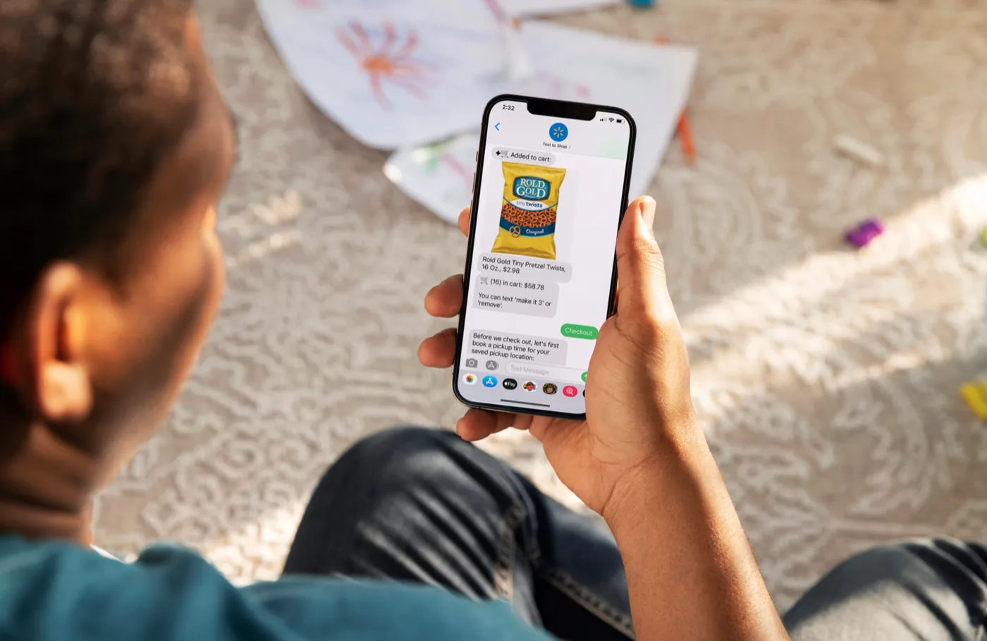 Walmart voice shopping campaign visual.